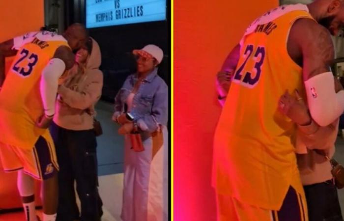 ‘Vivere il momento’ – Emozionato LeBron James festeggia in privato con la sua famiglia dopo aver fatto la storia della NBA