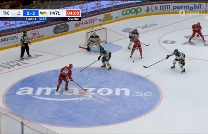 Due punti per Oliver Kapanen alla sua prima partita in Svezia