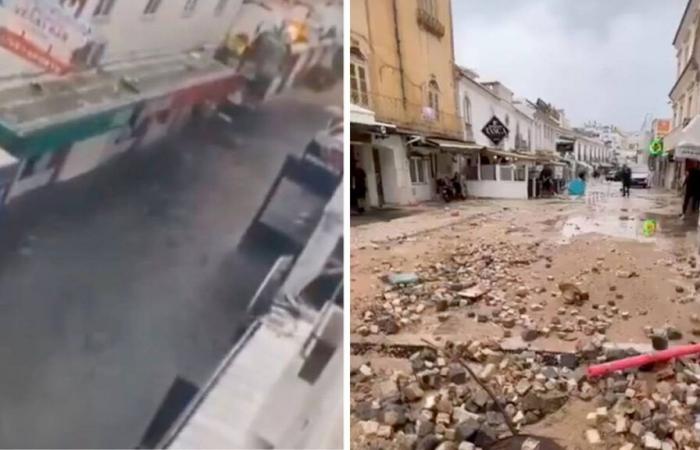 Un acquazzone di cinque minuti sommerge le strade dell'Algarve mentre le inondazioni improvvise continuano a…