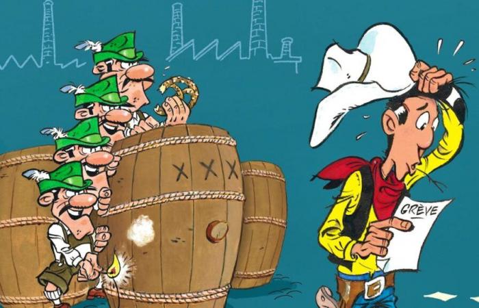 Lucky Luke affronta lo sciopero del luppolo, va tutto bene