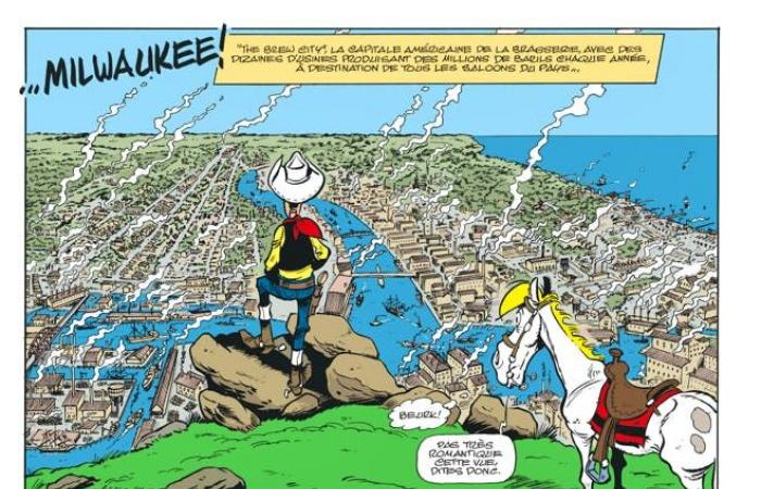 Lucky Luke affronta lo sciopero del luppolo, va tutto bene