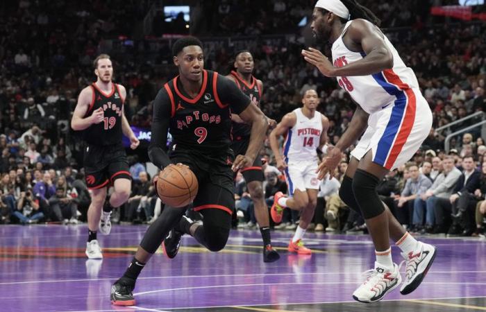 I Raptors perdono la sesta partita consecutiva, 99-95 contro i Pistons