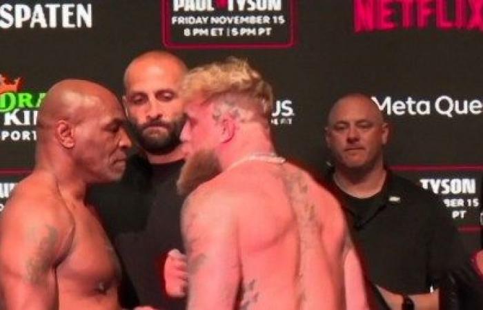 Mike Tyson schiaffeggia Jake Paul prima della partita prevista