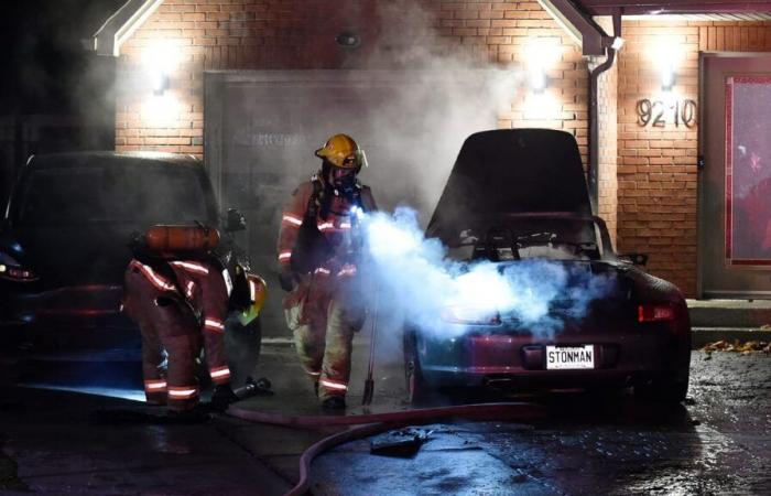 Montreal: una Porsche ridotta ad un cumulo di rottami da un incendio doloso