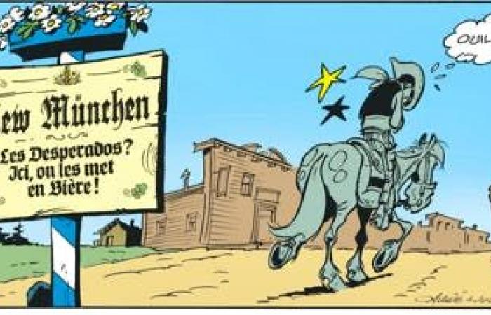 Lucky Luke affronta lo sciopero del luppolo, va tutto bene