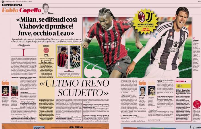 Capello ammette che Fonseca dovrà pretendere un Milan-Juventus ‘stile Bernabeu’: “Sembrava sbocciato”