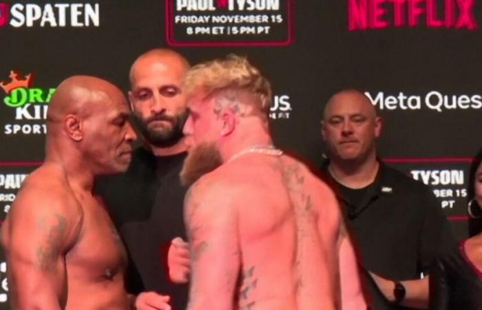 Mike Tyson schiaffeggia Jake Paul prima della partita prevista