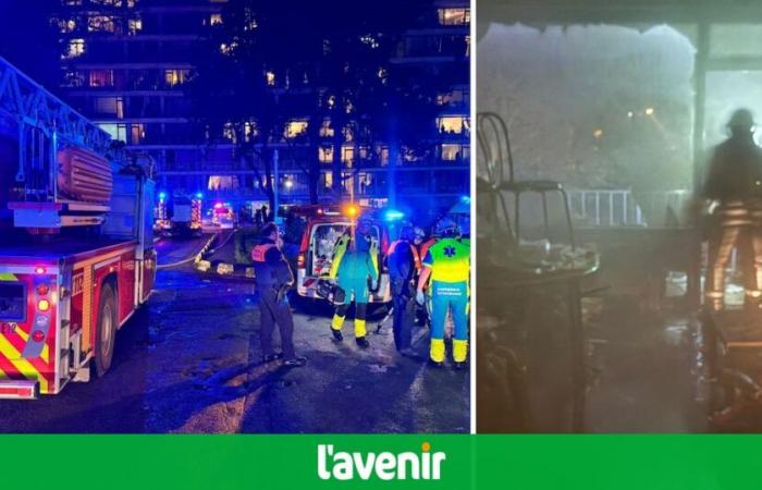 Un ferito grave e due feriti lievi nell’incendio in un appartamento a Uccle (Foto)