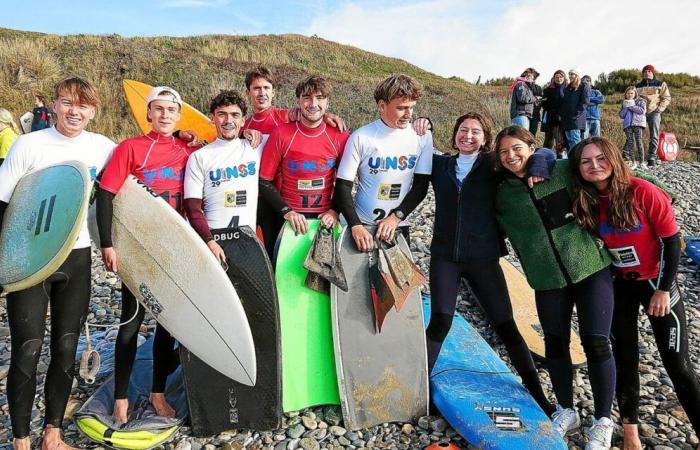 A Quimperlé, gli studenti del liceo Kerneuzec, campioni di surf del Finistère