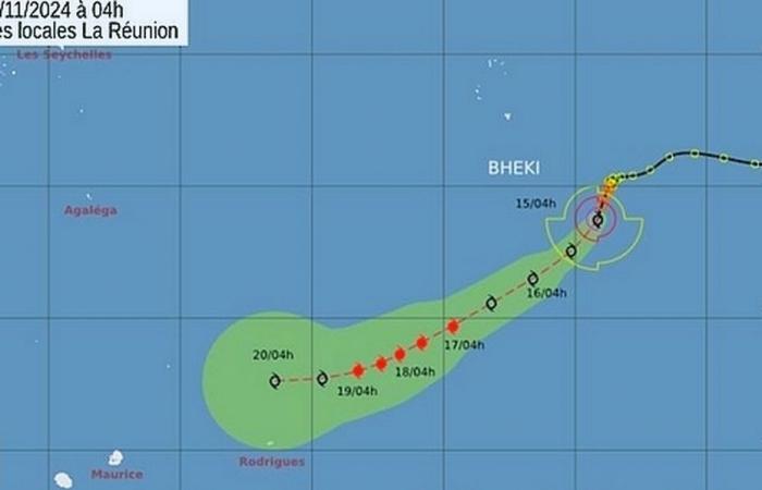 Bheki, forte tempesta tropicale n. 3, si trova a 2.400 km da Reunion