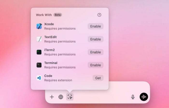 Su Mac, ChatGPT legge il codice direttamente nelle app di sviluppo