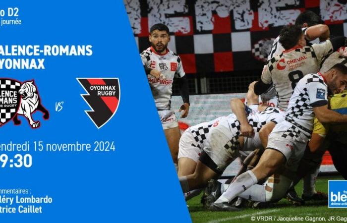 LIVE – Pro D2: VRDR ospita l'Oyonnax, segui l'11a giornata sulla France Bleu Drôme Ardèche