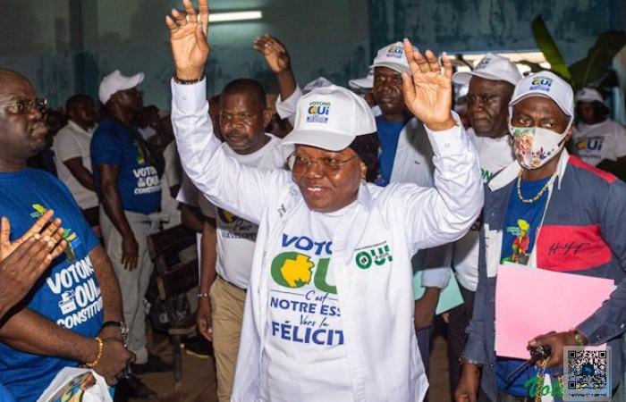 Referendum 2024: Brigitte Onkanowa completa la campagna “SÌ” a Okondja | Gabonreview.com