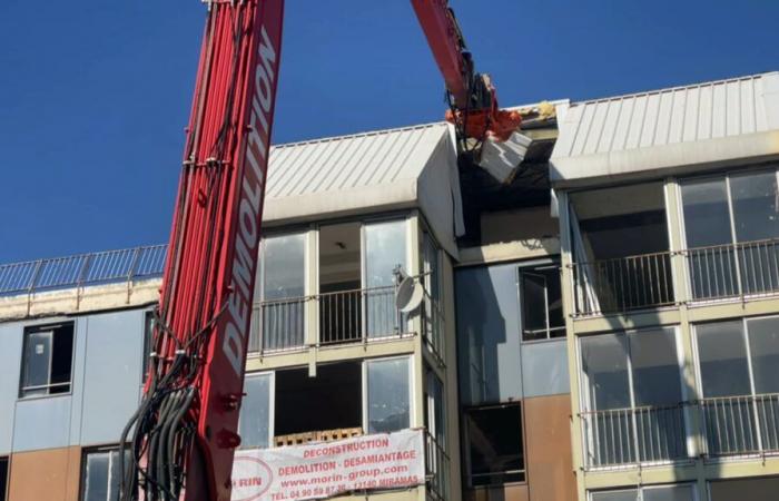 il quartiere Point du Jour in piena trasformazione, un quarto edificio distrutto