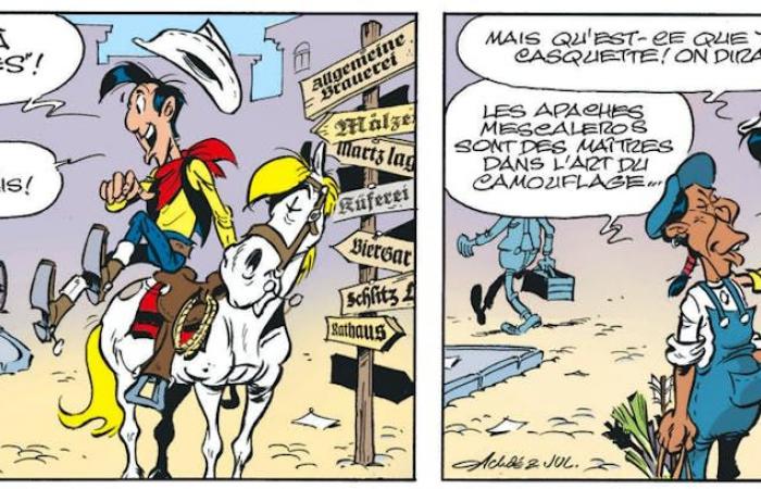 Lucky Luke affronta lo sciopero del luppolo, va tutto bene