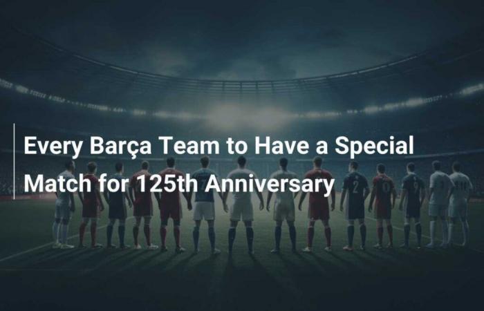 Ogni squadra del Barça avrà una partita speciale per il 125° anniversario