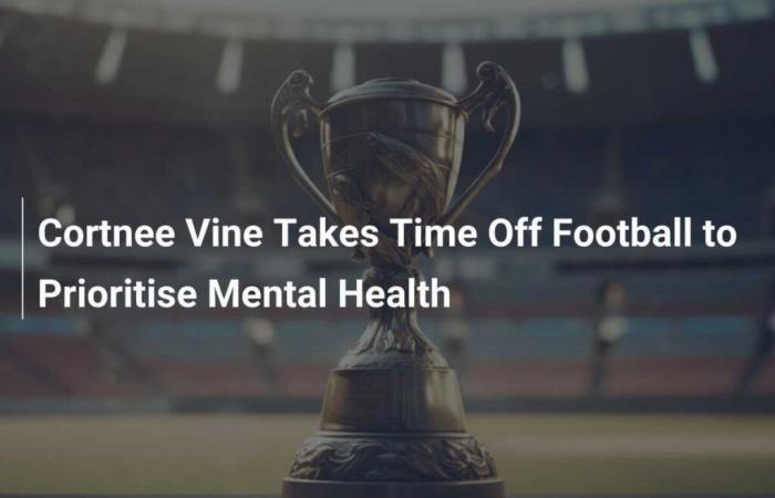 Cortnee Vine si prende una pausa dal calcio per dare priorità alla sua salute mentale