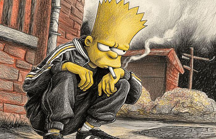 12 versioni trash di Bart e Homer