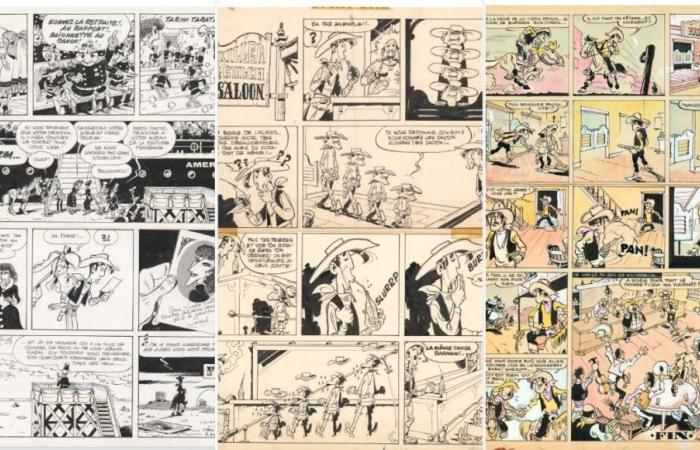 Lucky Luke: asta senza precedenti di 50 tavole originali disegnate da Morris questo venerdì a Parigi