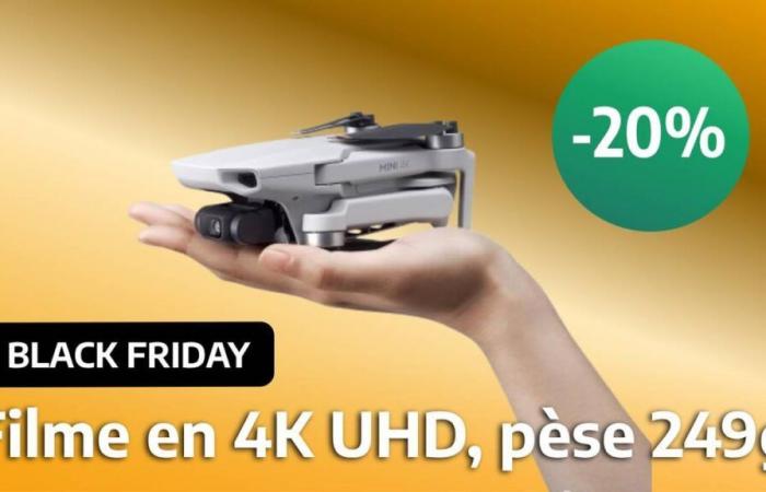 Il drone Dji Mini costa davvero poco per il Black Friday e può filmare in 4K pur essendo ultraleggero