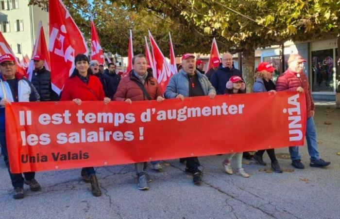 Unia Vallese: Manifestazione a Sion per l’aumento dei salari