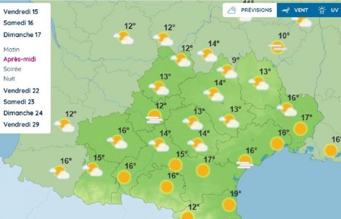 Quali previsioni meteo prevede Météo France per Tolosa e Occitania questo fine settimana?