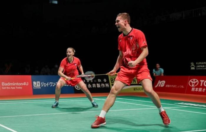 Delphine Delrue e Thom Gicquel nella finale di doppio misto al Masters di Kumamoto