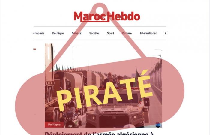 Maroc Hebdo ancora una volta vittima di un attacco informatico attribuito all’Algeria