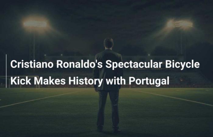 Cristiano Ronaldo segna un gol storico con uno spettacolare goal in bicicletta