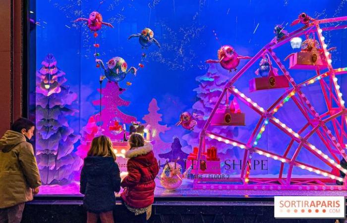 Le vetrine e l’albero di Natale delle Galeries Lafayette 2024