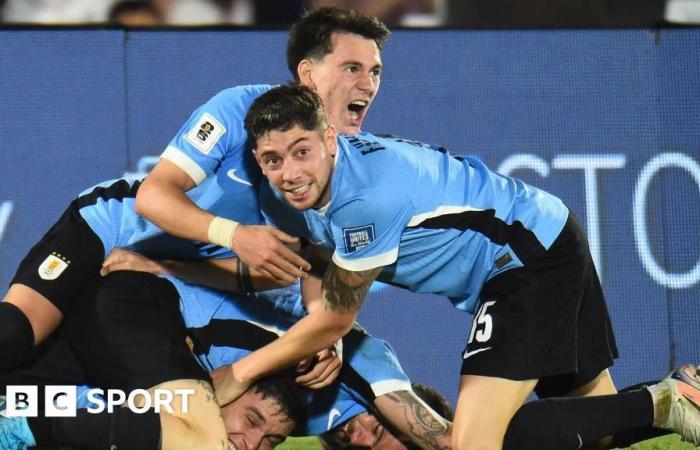 Man Utd: Manuel Ugarte segna un drammatico gol vincente nel finale della vittoria per 3-2 dell’Uruguay contro la Colombia