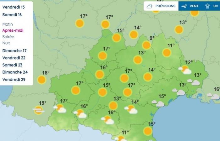 Quali previsioni meteo prevede Météo France per Tolosa e Occitania questo fine settimana?