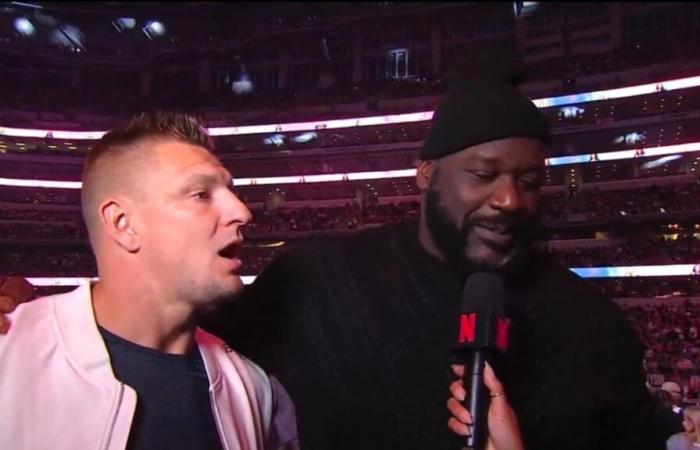 Rob Gronkowski e Shaq accettano di organizzare un grande incontro di boxe in diretta su Netflix con le leggende della NFL e dell'NBA undercard