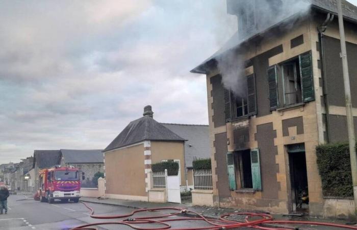 Scoppia un incendio in una casa vicino a Bayeux, un ottantenne trasportato in ospedale.