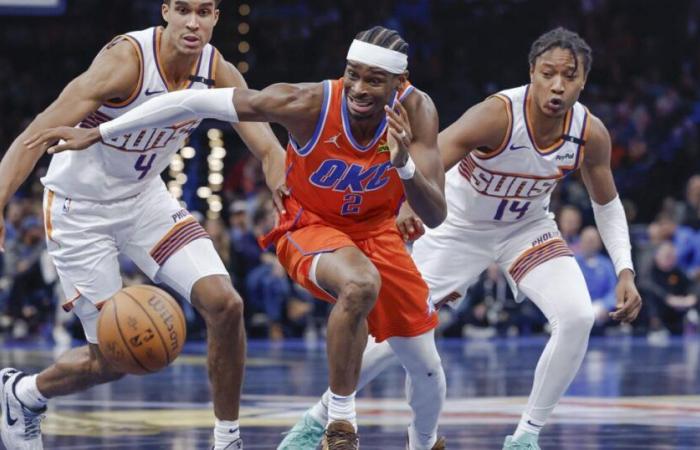 NBA: Phoenix Suns all'Oklahoma City Thunder | Livello di campo