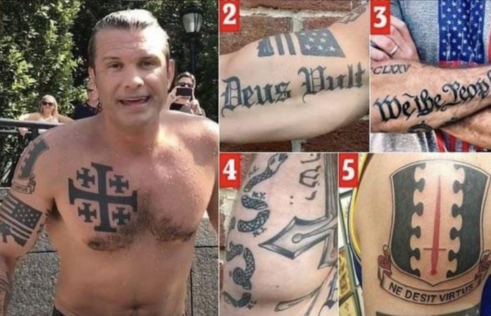 Polemica sul tatuaggio di Pete Hegseth