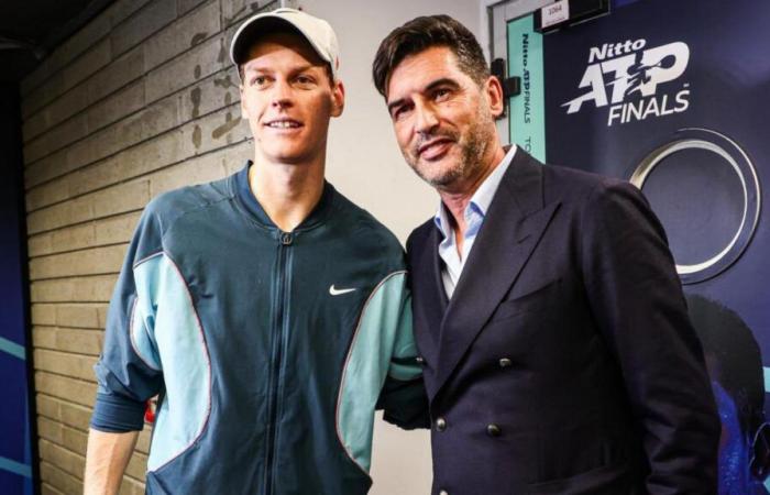 Tennis: L'incontro insolito tra l'ex allenatore del LOSC Paulo Fonseca e il numero uno del mondo Jannik Sinner