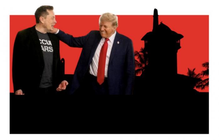 Elon Musk “accampa” a Mar-a-Lago e Donald Trump lo adora