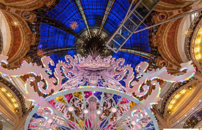 Le vetrine e l’albero di Natale delle Galeries Lafayette 2024