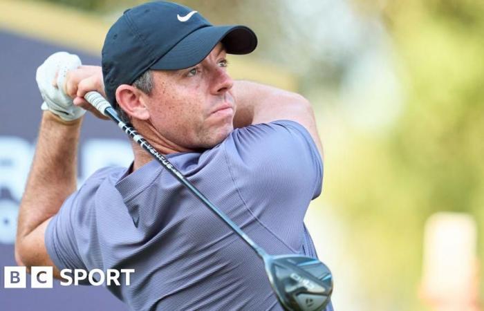 Corsa a Dubai: Rory McIlroy a un tiro dal leader Antoine Rozner al DP World Tour Championship