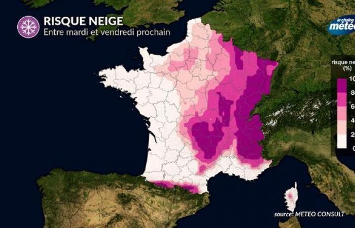 MAPPA. Ritorno della neve nell'Aveyron: Rodez, Espalion, Laguiole… Queste le zone in cui sono previste cadute nei prossimi giorni