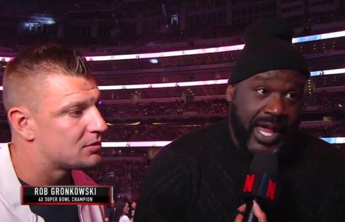 Rob Gronkowski e Shaq accettano di organizzare un grande incontro di boxe in diretta su Netflix con le leggende della NFL e dell'NBA undercard