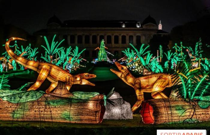 Giurassico in fase di illuminazione: il festival delle luci 2024-2025 al Jardin des Plantes – foto