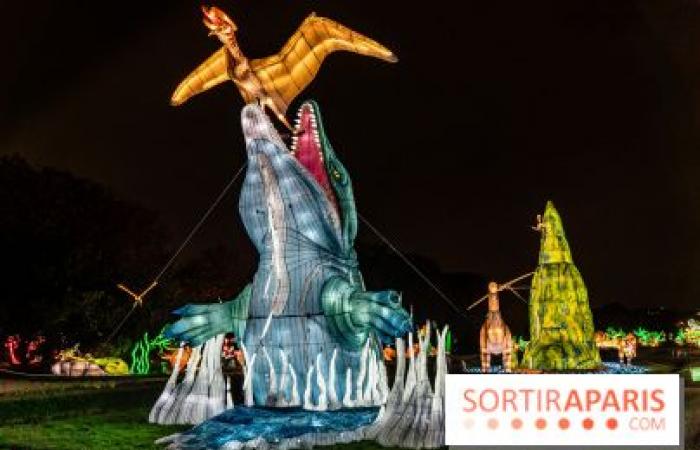 Giurassico in fase di illuminazione: il festival delle luci 2024-2025 al Jardin des Plantes – foto