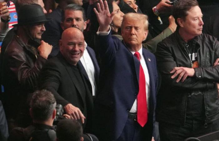 STATI UNITI. Donald Trump appare come la star della serata MMA a New York