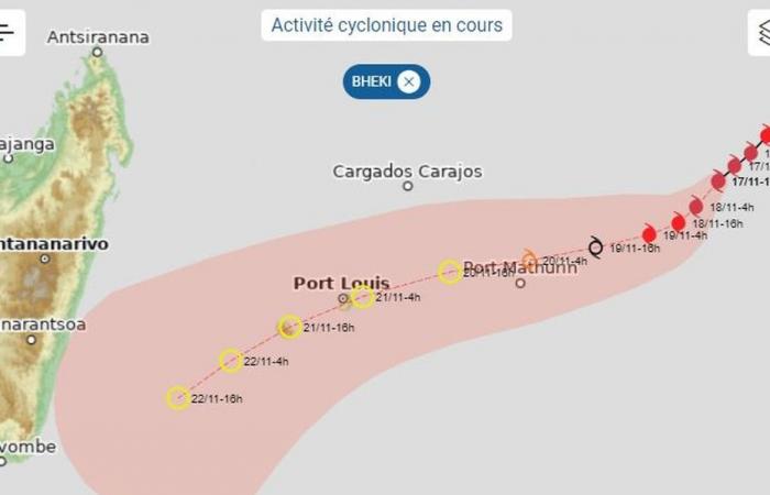 Bheki supera la soglia dell'intenso ciclone tropicale e si avvicina ai Mascarene