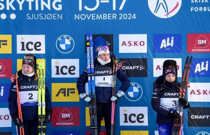 Biathlon | Sjusjøen: nonostante uno spavento all'ultimo tiro, Ingrid Landmark Tandrevold vince la mass start davanti a Maren Kirkeeide e Dorothea Wierer | rivista nordica | N. 1 Biathlon