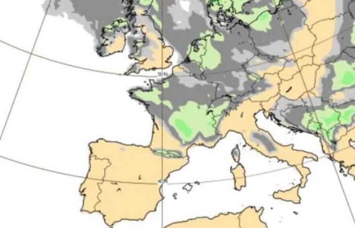 Giovedì potrebbe cadere neve in pianura nel nord della Francia: le mappe per capire la situazione