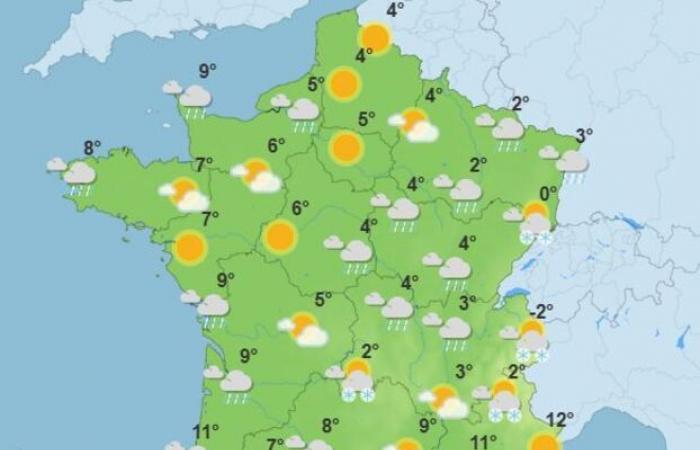 Rischio neve a bassa quota, freddo polare e tempo perturbato: le previsioni per la settimana in Francia