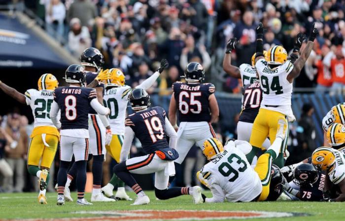 I Packers sopravvivono ai Bears, i Rams battono i Patriots nella settimana 11